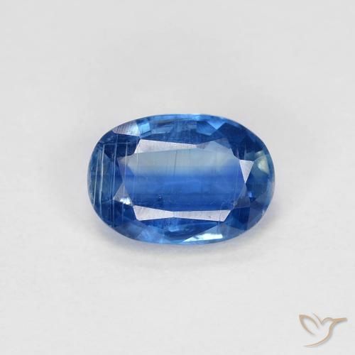 0.97ct طبيعي أزرق بحرى فاتح الكيانيت, بيضوي, VS-SI