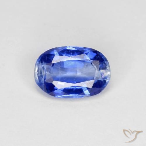 0.83ct طبيعي أزرق حقيقى الكيانيت, بيضوي, VS-SI
