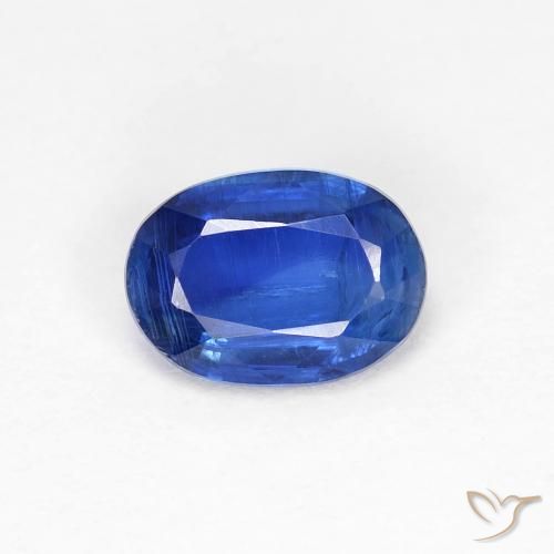 1.00ct طبيعي أزرق غامق الكيانيت, بيضوي, VS-SI