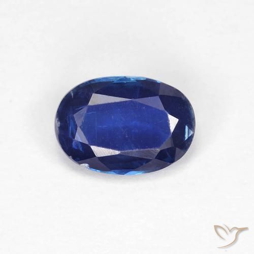 0.99ct طبيعي أزرق بحرى كثيف الكيانيت, بيضوي, قليلا جدا