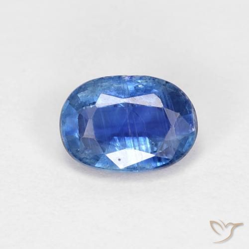 0.96ct طبيعي أزرق لامع الكيانيت, بيضوي, قليلا جدا