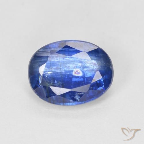1.67ct طبيعي أزرق غامق الكيانيت, بيضوي, SI