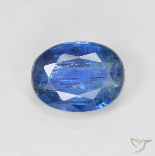 1.87ct طبيعي ازرق غامق الكيانيت, بيضوي, SI