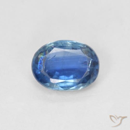 1.00ct طبيعي أزرق بحرى الكيانيت, بيضوي, SI