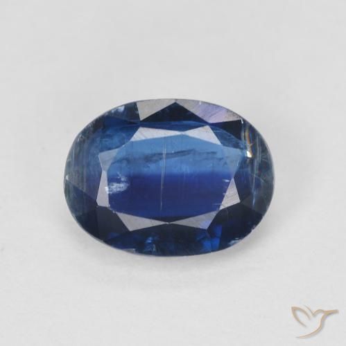 1.62ct طبيعي أزرق الشفق الكيانيت, بيضوي, SI