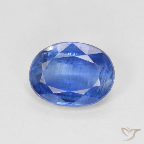 1.55ct طبيعي ازرق غامق الكيانيت, بيضوي, SI