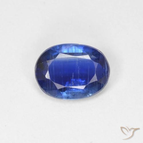 1.36ct طبيعي ازرق غامق الكيانيت, بيضوي, SI