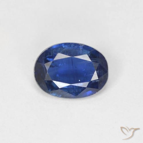 1.35ct طبيعي ازرق غامق الكيانيت, بيضوي, SI