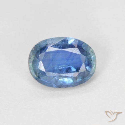 1.59ct طبيعي أزرق باستيلى الكيانيت, بيضوي, SI