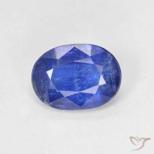 1.48ct طبيعي أزرق غامق الكيانيت, بيضوي, SI