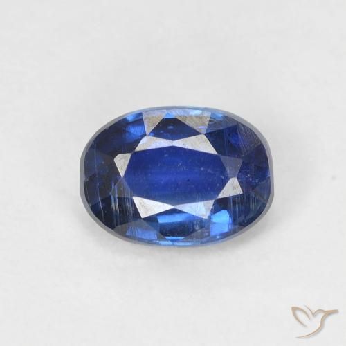 1.14ct طبيعي أزرق غامق الكيانيت, بيضوي, SI