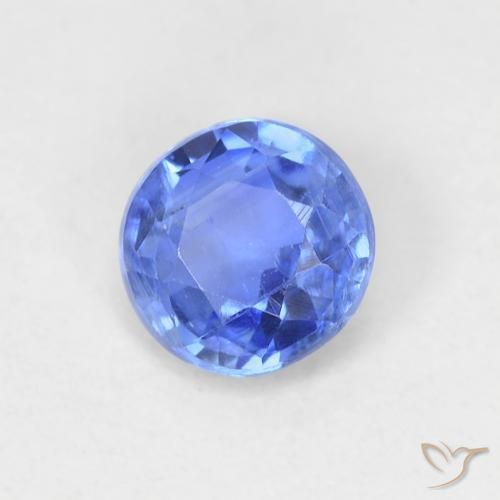 0.62ct طبيعي أزرق بحرى فاتح الكيانيت, دائري, VS-SI