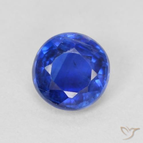 0.70ct طبيعي أزرق غامق الكيانيت, دائري, VS-SI