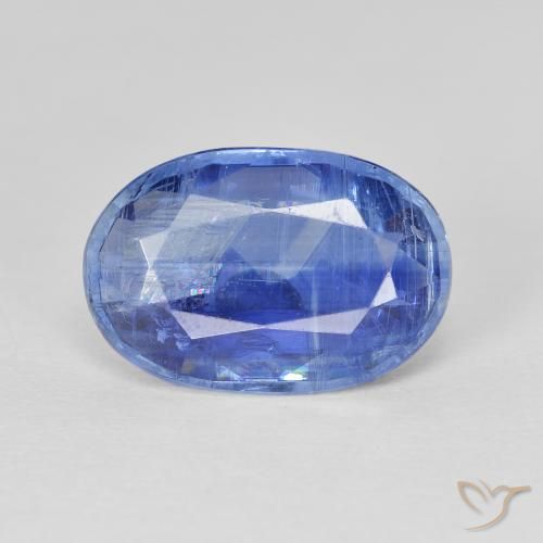 4.80ct طبيعي أزرق داكن متوسط الكيانيت, بيضوي, SI