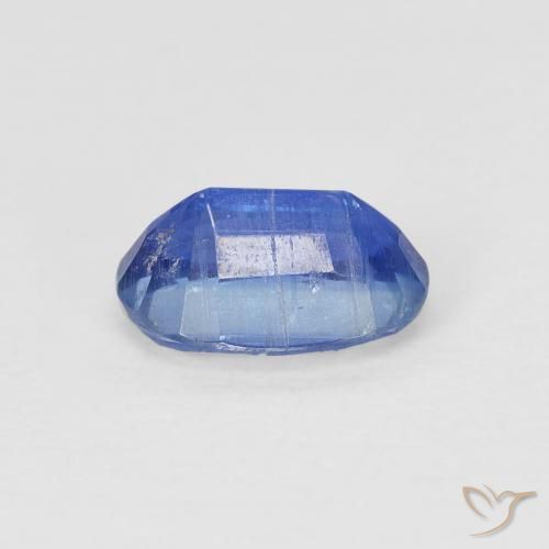 الكيانيت أزرق داكن متوسط طبيعي، بيضوي، 1.00 قيراط، SI