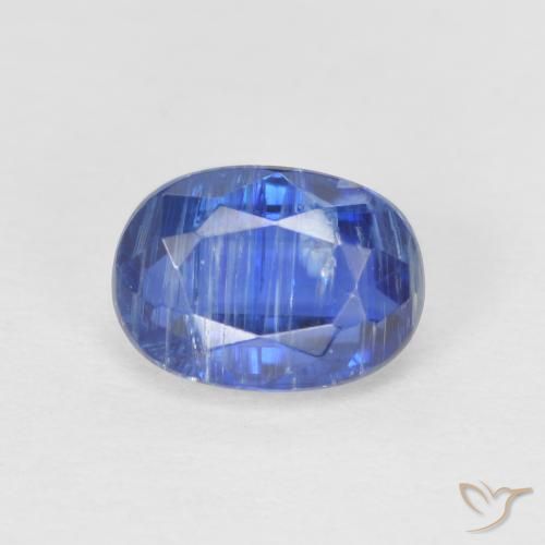1.36ct طبيعي أزرق غامق الكيانيت, بيضوي, SI
