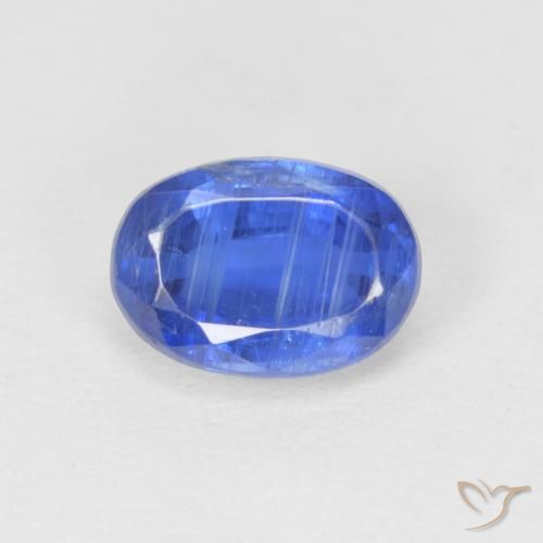 1.23ct طبيعي ازرق غامق الكيانيت, بيضوي, SI