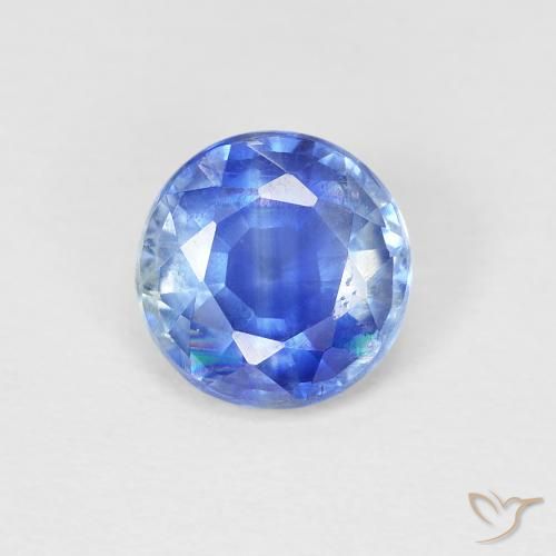 0.95ct طبيعي أزرق فاتح الكيانيت, دائري, SI