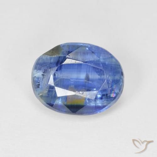 3.98ct طبيعي أزرق غامق الكيانيت, بيضوي, SI