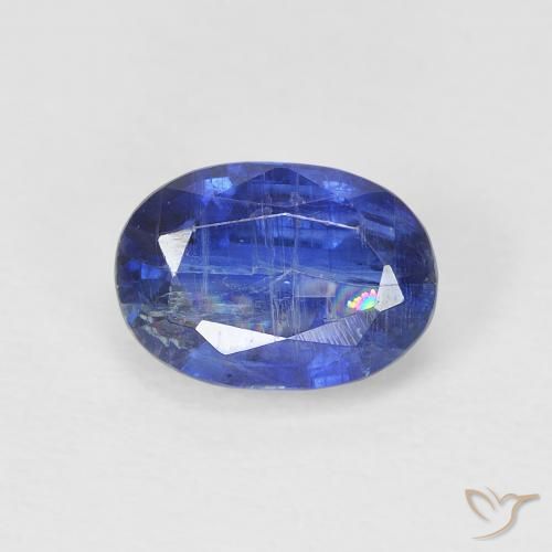 1.17ct طبيعي ازرق غامق الكيانيت, بيضوي, SI