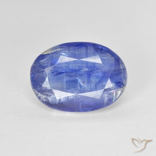 4.19ct طبيعي أزرق الكيانيت, بيضوي, SI