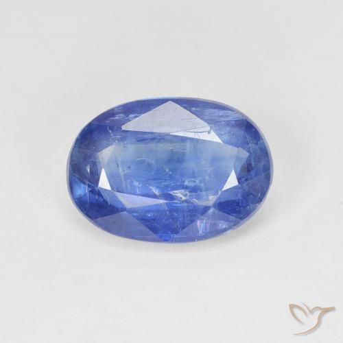 3.51ct طبيعي أزرق حقيقى الكيانيت, بيضوي, SI