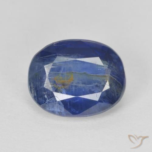 3.39ct طبيعي أزرق بحرى الكيانيت, بيضوي, SI
