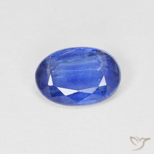 0.92ct طبيعي ازرق غامق الكيانيت, بيضوي, SI
