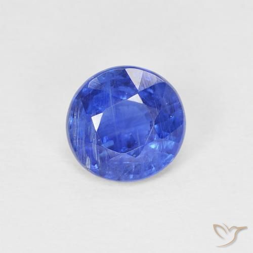 1.00ct طبيعي أزرق غامق الكيانيت, دائري, SI