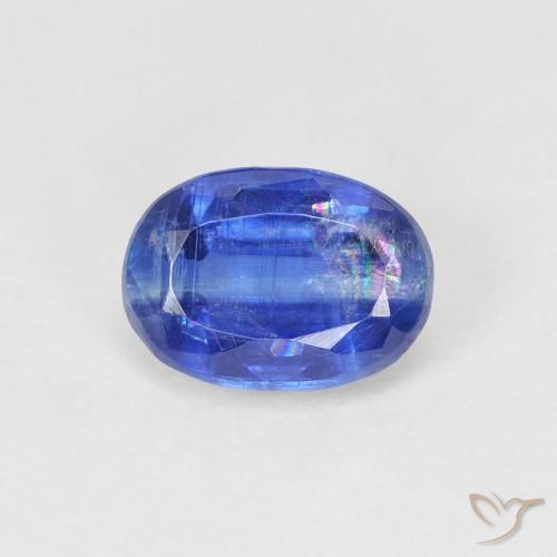 1.21ct طبيعي أزرق غامق الكيانيت, بيضوي, SI
