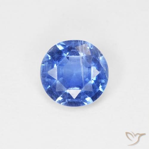 0.75ct طبيعي أزرق داكن متوسط الكيانيت, دائري, SI