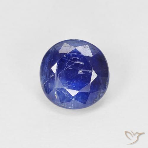 1.29ct طبيعي أزرق بحرى كثيف الكيانيت, دائري, SI