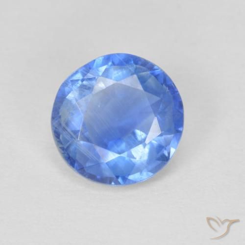 0.95ct طبيعي أزرق بحرى فاتح الكيانيت, دائري, SI