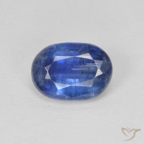 1.04ct طبيعي أزرق غامق الكيانيت, بيضوي, SI