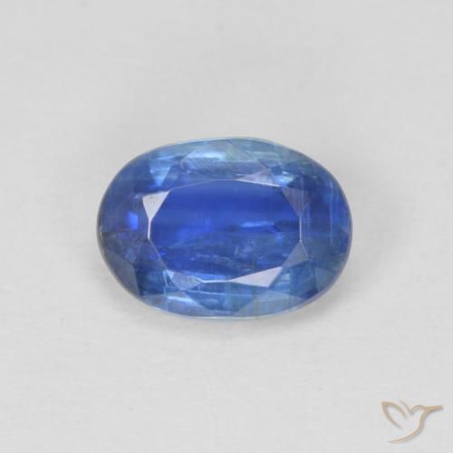 1.01ct طبيعي أزرق غامق الكيانيت, بيضوي, SI