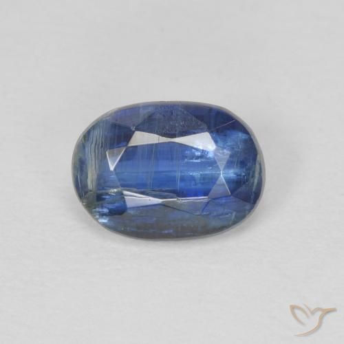 1.05ct طبيعي ازرق غامق الكيانيت, بيضوي, SI