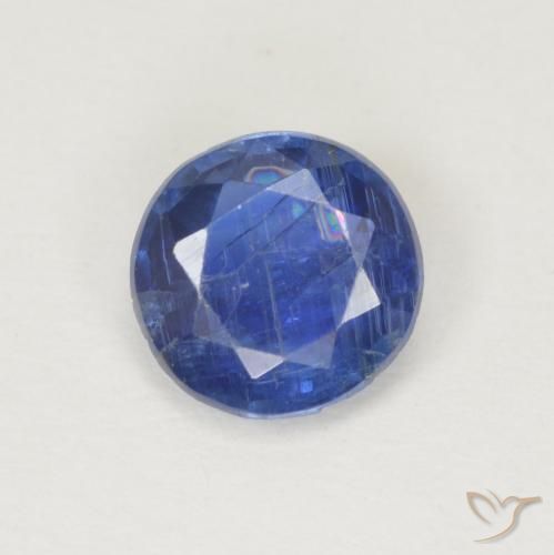 0.88ct طبيعي ازرق غامق الكيانيت, دائري, SI