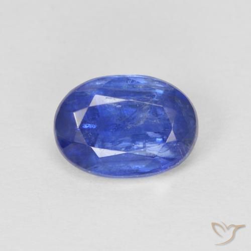 1.12ct طبيعي ازرق غامق الكيانيت, بيضوي, SI