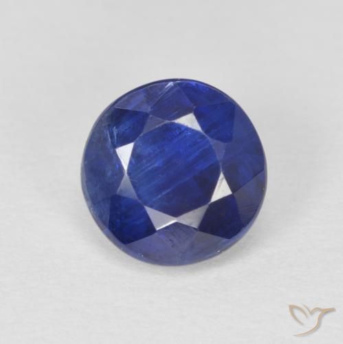 1.22ct طبيعي ازرق غامق الكيانيت, دائري, SI