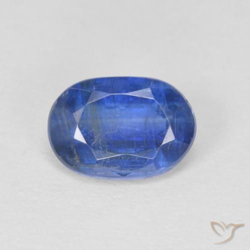 1.01ct طبيعي أزرق حقيقى الكيانيت, بيضوي, SI