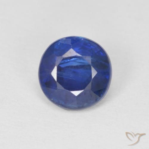 1.09ct طبيعي ازرق غامق الكيانيت, دائري, SI