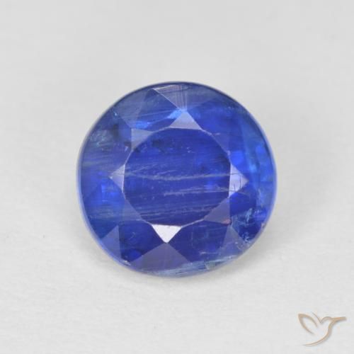 1.32ct طبيعي أزرق كثيف الكيانيت, دائري, SI