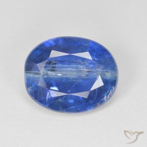 4.08ct طبيعي أزرق حقيقى الكيانيت, بيضوي, SI