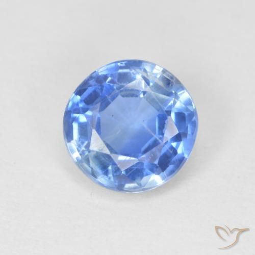 0.97ct طبيعي أزرق بحرى فاتح الكيانيت, دائري, SI