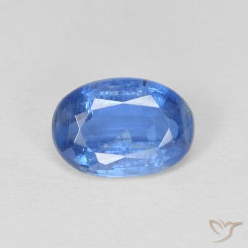 1.00ct طبيعي أزرق بحرى فاتح الكيانيت, بيضوي, SI