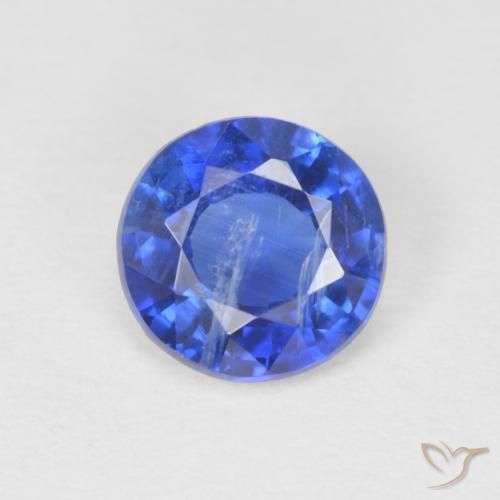 0.79ct طبيعي أزرق حقيقى الكيانيت, دائري, SI