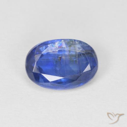 1.07ct طبيعي أزرق غامق الكيانيت, بيضوي, SI