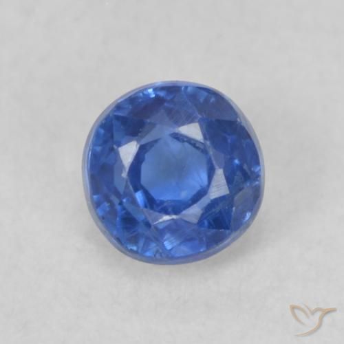 0.38ct طبيعي أزرق بحرى الكيانيت, دائري, VS-SI