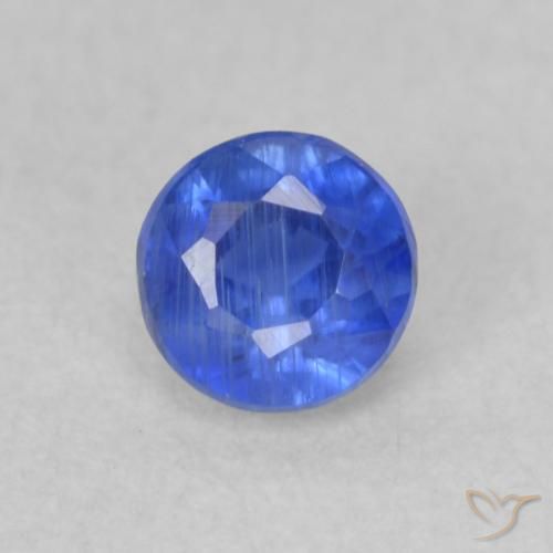 0.38ct طبيعي أزرق حقيقى الكيانيت, دائري, قليلا جدا