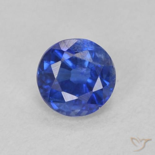 0.40ct طبيعي أزرق حقيقى الكيانيت, دائري, SI
